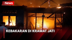 Korsleting Listrik, Sejumlah Rumah di Kramat Jati Hangus Terbakar