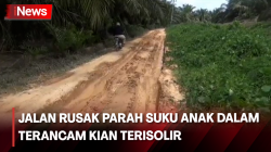 Miris! Jalan Rusak Parah, Ratusan KK Suku Anak Dalam Terancam Terisolir
