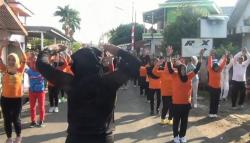 DPW Partai Perindo Sumsel Gelar Senam Sehat dan Bagikan KTA Berasuransi<