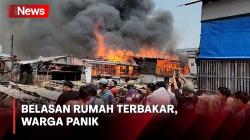 Api Lalap Belasan Rumah di Komplek Pengasinan Muara Angke