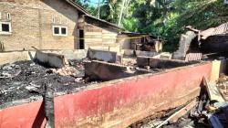 Rumah Petani di Paluta Ludes Terbakar, 6 Penghuni Terlelap Tidur Panik Selamatkan Diri