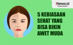 Infografis 5 Kebiasaan Sehat yang Bisa Bikin Awet Muda