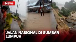 BNPB Laporkan Jalan Nasional Painan-Kota Padang Lumpuh Akibat Longsor