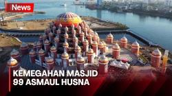 Megahnya Masjid Kubah 99 Asmaul Husna di Makassar