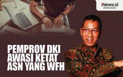 Infografis Pemprov DKI Awasi Ketat ASN yang WFH