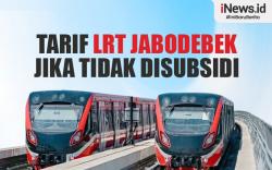 Infografis Tarif LRT Jabodebek Jika Tidak Disubsidi