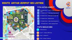 Ini Rute Bus Listrik ke Indonesia Arena, Penonton FIBA World Cup 2023 Wajib Tahu