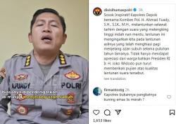 Viral Kapolres Depok Kombes Ahmad Fuady Lantunkan Shalawat Tarhim, Suaranya Bikin Merinding