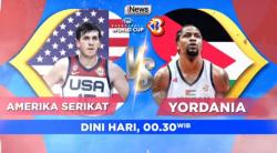 Jadwal FIBA World Cup 2023: Amerika Serikat Vs Yordania, Saksikan di iNews, Home of Basketball