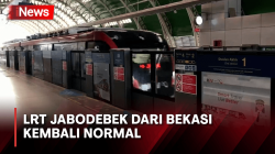 Sempat Alami Gangguan Kemarin, LRT Jabodebek dari Bekasi Kembali Normal