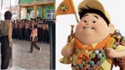 Gemesnya, Bocah Mirip Pemeran Kartun Up Jadi Pemimpin Upacara, Netizen: Russell Live Action