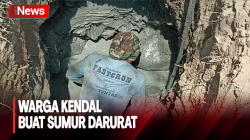 Kekeringan Kian Parah, Warga Kendal Buat Sumur Darurat 