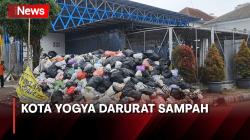 Diduga Dibuang Warga dari Luar Kota, Gunungan Sampah Kembali Muncul di Yogya