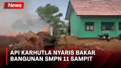 Siswa Dipulangkan Usai Api Karhutla Nyaris Bakar Bangunan SMPN 11 Sampit