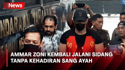 Tanpa Kehadiran Ayah dan Irish Bella, Ammar Zoni Lebih Tenang Jalani Sidang