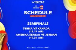 Nonton Semifinal FIBA World Cup 2023 di Vision+, Ini Daftar Negara yang Lolos