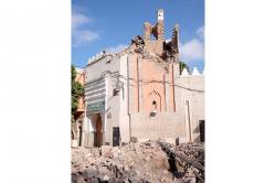 Penampakan Menara Masjid Warisan Dunia Runtuh akibat Gempa Maroko