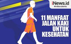 Infografis 11 Manfaat Jalan Kaki untuk Kesehatan