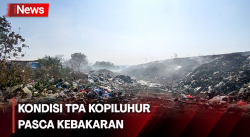 Kondisi TPA Kopiluhur Pasca Kebakaran, Asap Masih Mengepul di Sejumlah Titik