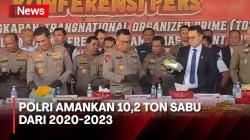 Bongkar Sindikat Narkotika Internasional, Polri Amankan 10,2 Ton Sabu dari 2020-2023
