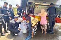 Brimob DIY Kerahkan Kendaraan Taktis untuk Dropping Air di Gunungkidul