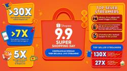 Live Streaming di Shopee Live, Penjualan 9.9 Super Shopping Day Naik Lebih dari 30 Kali Lipat