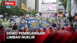 Warga Korsel Demo Menentang Pembuangan Limbah Nuklir ke Laut