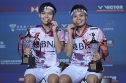Senyum Kemenangan Apriyani-Fadia Juara Hong Kong Open 2023