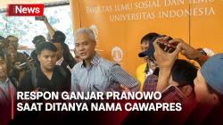 Reaksi Ganjar Pranowo Ditanya Nama Cawapres Usai Isi Kuliah Kebangsaan di UI