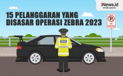 Infografis 15 Pelanggaran yang Disasar Operasi Zebra 2023 