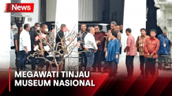 Tinjauan Megawati ke Museum Nasional Pascakebakaran