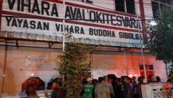 Kebakaran Vihara Avolokitesvara di Sibolga, Api Diduga dari Korsleting Listrik