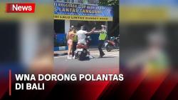 Detik-Detik WNA Dorong Polantas saat Ditegur Tak Pakai Helm di Bali