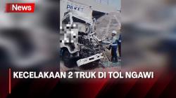 Truk Boks Ekspedisi Wahana Tabrak Truk Muatan Lembu, Sopir Tewas Terhimpit