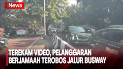 Video Tilang Elektronik Rekam Belasan Kendaraan  Terobos Jalur Busway di Arteri Pondok Indah