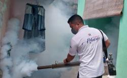 Cegah DBD, Caleg Partai Perindo Diska Resha Putra Gelar Fogging Gratis di Pancoran Jaksel