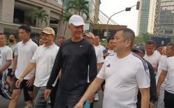 Jalan Pagi Bersama Ganjar Pranowo, Hary Tanoesoedibjo Tegaskan Pemimpin Harus Jaga Kesehatan