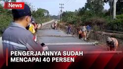 Perbaikan Jalan Rusak di Kota Jambi-Sungai Gelam yang Pernah Ditinjau Jokowi Dikebut
