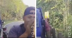 Viral Pencuri Besi Pembatas Jalan Merengek Minta Maaf Alasan demi Sesuap Nasi, Netizen: Jual Tuh Mobilnya
