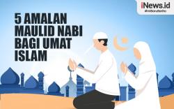 Infografis 5 Amalan Maulid Nabi bagi Umat Islam