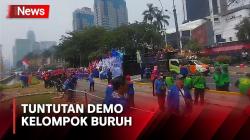 Kelompok Buruh Gelar Demo di Patung Kuda, Ini Tuntutannya