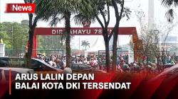 Arus Lalin Tersendat, Warga Antusias Saksikan Peringatan HUT TNI ke-78 di Monas