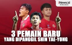 Infografis 3 Pemain Baru yang Dipanggil Shin Tae-yong
