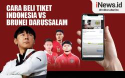 Infografis Cara Beli Tiket Indonesia Vs Brunei Darussalam