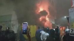 Gudang Ban Bekas di Bontoala Makassar Ludes Terbakar, Warga Panik