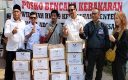 Bacaleg Partai Perindo Bantu Korban Kebakaran di Menteng Jakarta Pusat