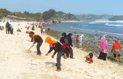 Pantai Selatan Gunungkidul Tercemar Minyak Mentah, Biota Laut Banyak Mati<