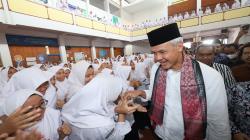 Lautan Santri Ciamis Sambut Ganjar Pranowo, Kiai: Isyaratkan Dukungan Kami