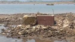Waduk Jatigede Sumedang Seperti Kota Mati, Bangunan Bermunculan di Tengah Perairan<
