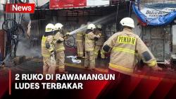 Tabung Gas Bocor, 2 Ruko di Rawamangun Ludes Terbakar
